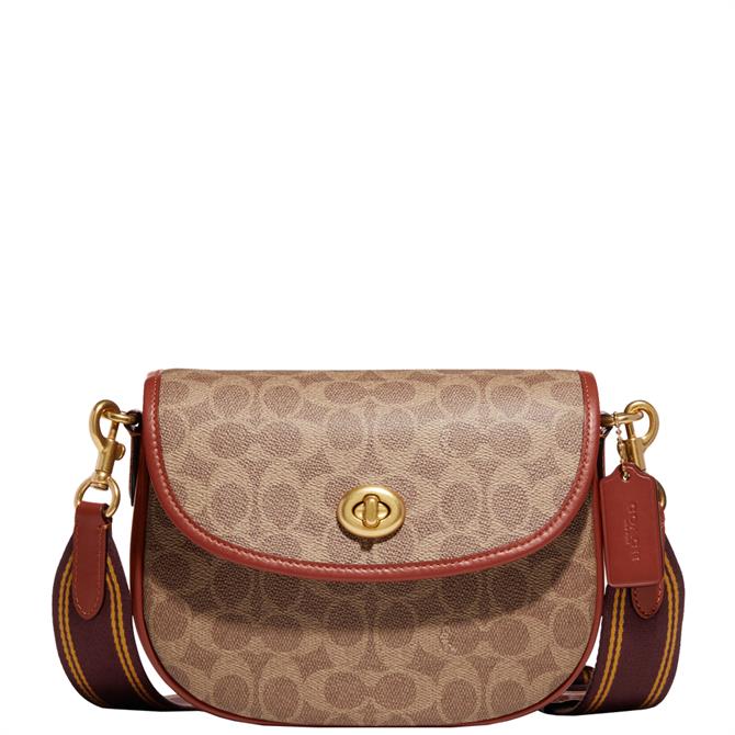 Coach Willow Saddle Bag in Signature Canvas